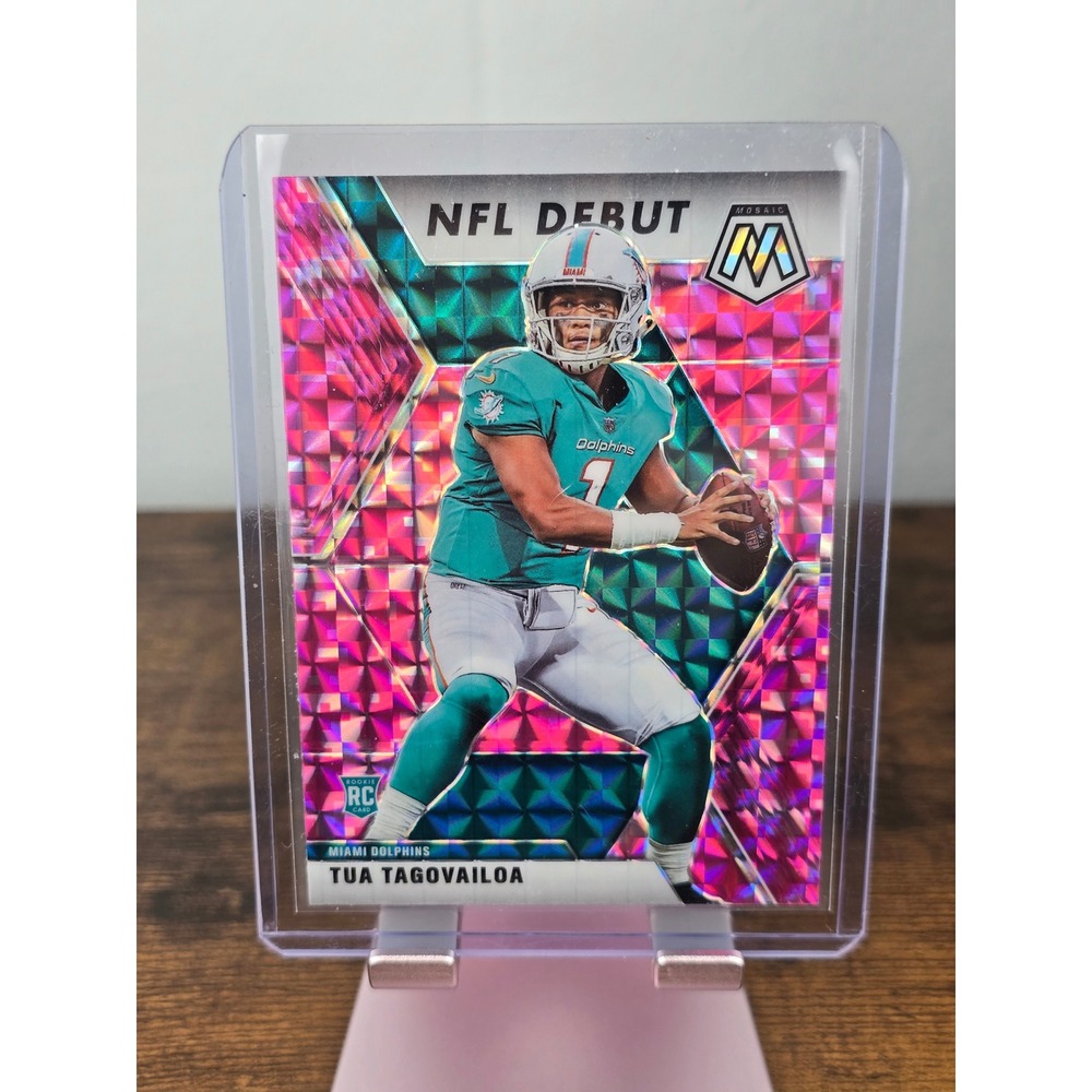 2020 Panini Mosaic Tua Tagovailoa NFL Debut Prizm RC #262 Miami Dolphins